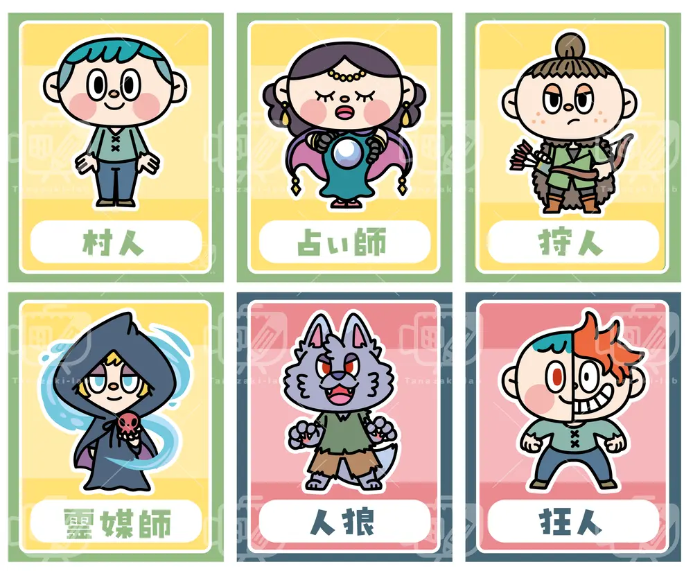 人狼ゲームキャラクター by Tanazaki-lab｜illumy