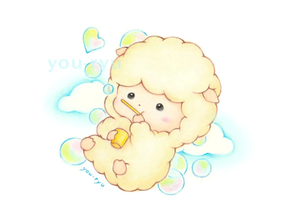 もこふわひつじちゃん by you-ryu｜illumy